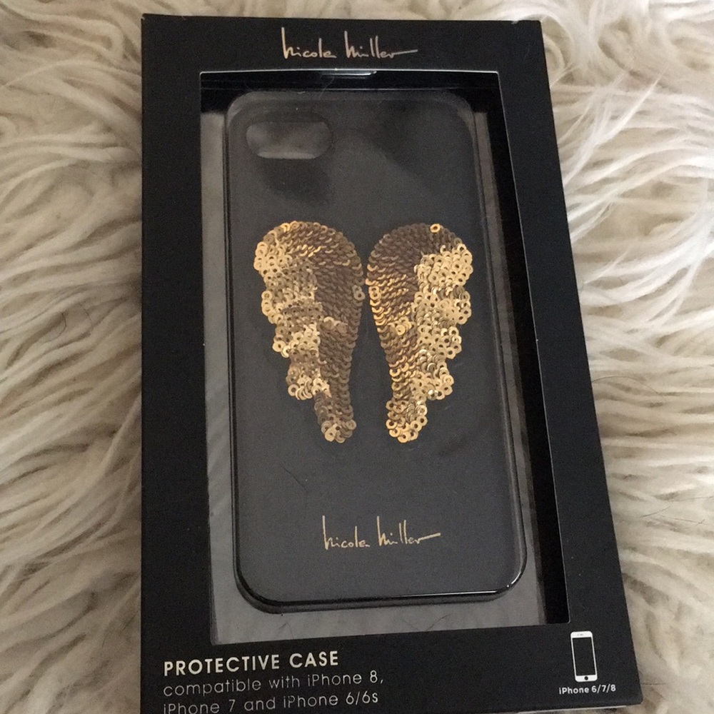 Nicole Miller I Phone Case 6/6s/7/8 Sequin Angel